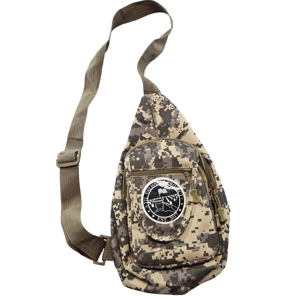TIL VALHALLA PROJECT Messenger‎ Bag Camouflage Pattern Adjustable Straps